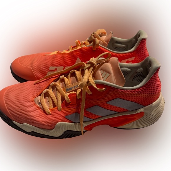 Adidas Adizero Ubersonic Tennis Shoes Orange Women’s 9 - Picture 6 of 10